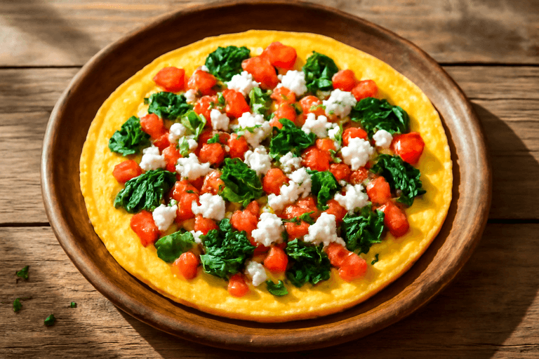 Πρωινό Ομελέτα με Λαχανικά & Φέτα