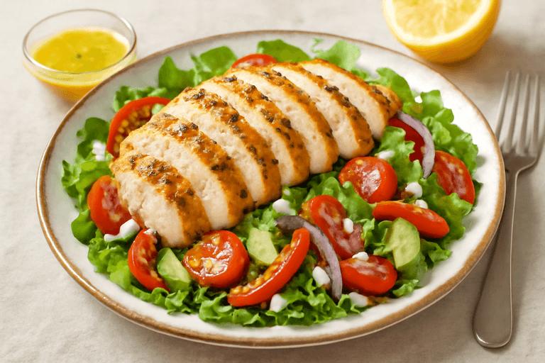 Grilled Lemon-Herb Chicken Salad