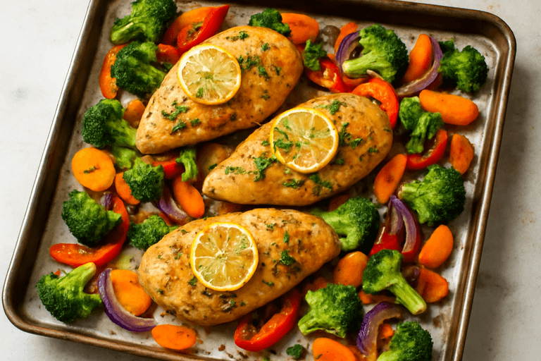 Lemon Herb Chicken with Roasted Vegetables