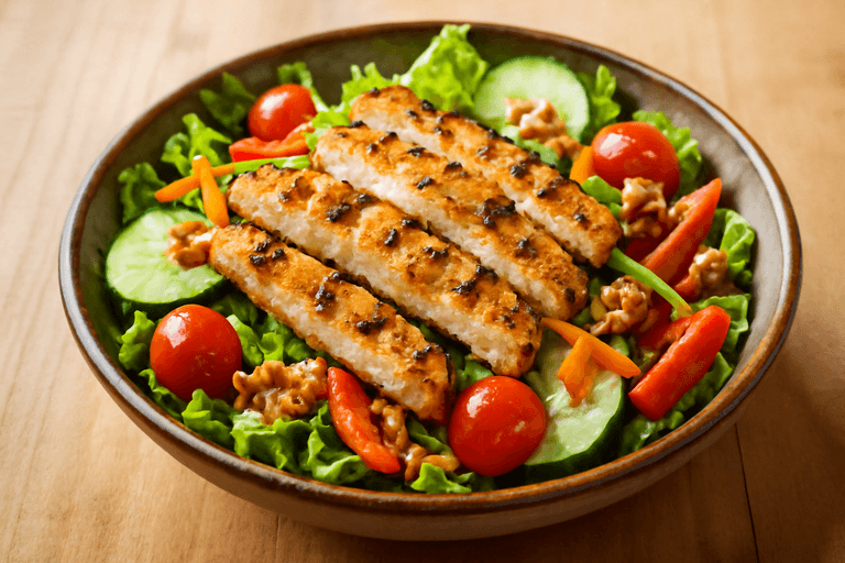 Salade Poulet Croquante & Légumes Colorés