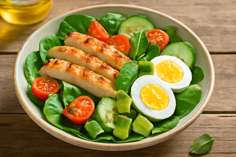 Ensalada de Pollo Clásica y Ligera