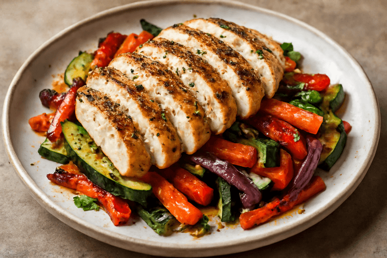 Pollo alla Griglia con Verdure Arcobaleno