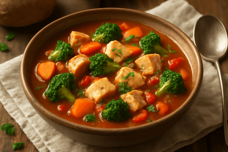 Lätt kycklinggryta med grönsaker