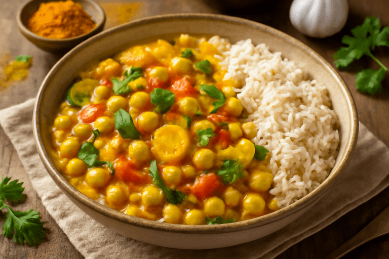 Lekkie Curry z Ciecierzycy i Warzyw