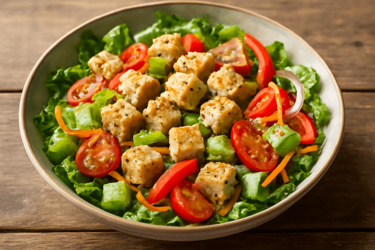 Salade de Poulet Croquante & Légumes Frais