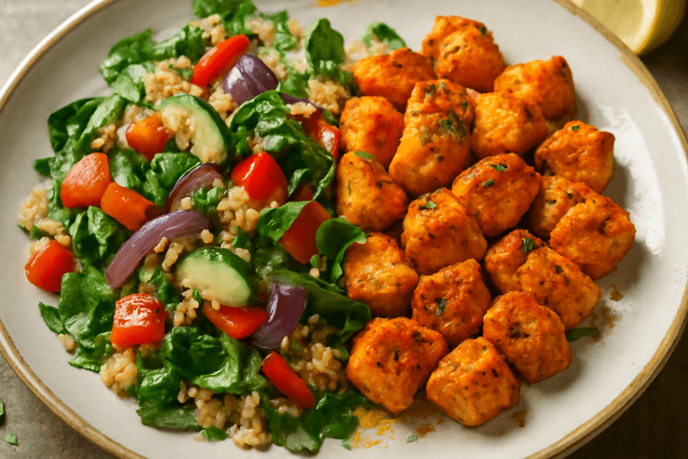 Energigivande kyckling med färgrika grönsaker & quinoa