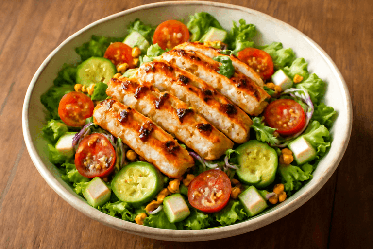 Ensalada de Pollo Clásica y Refrescante