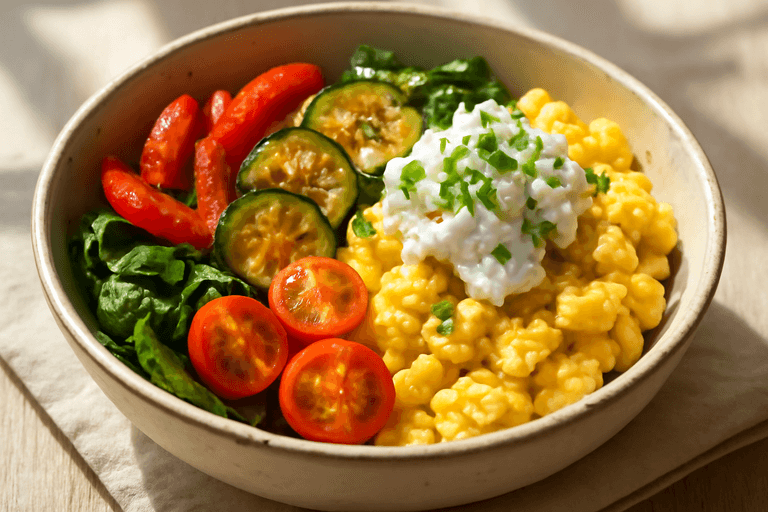 Hearty Veggie & Egg Breakfast Bowl