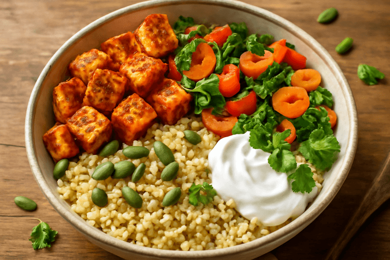 High-Protein Vegetarian Paneer & Quinoa Power Bowl