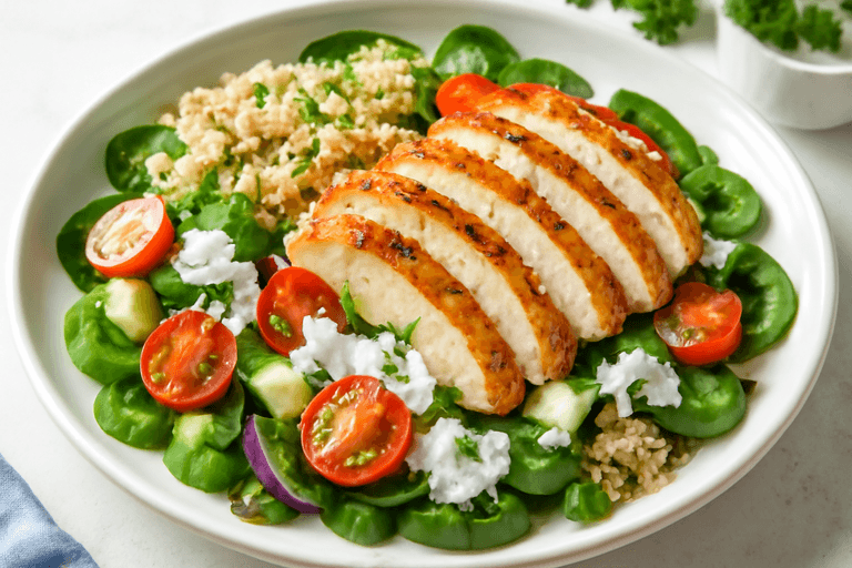 Färgstark Kycklingsallad med Quinoa