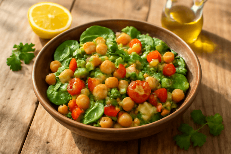 Bowl energético de quinoa y garbanzos