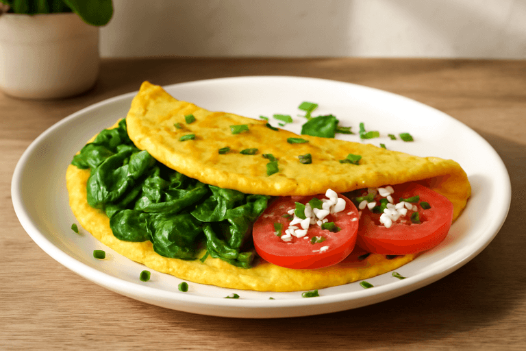 Klassisk Grön Omelett för Viktminskning