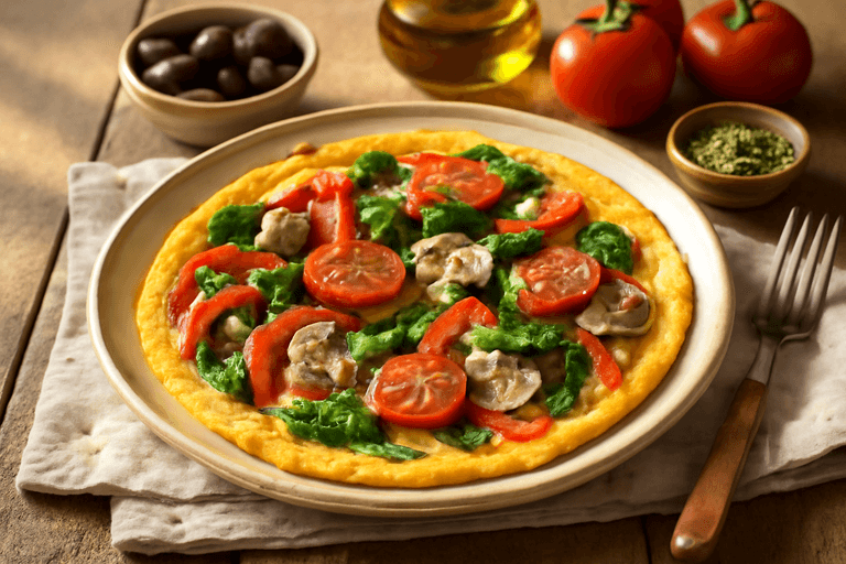 Κλασική Ομελέτα Πρωινού με Λαχανικά