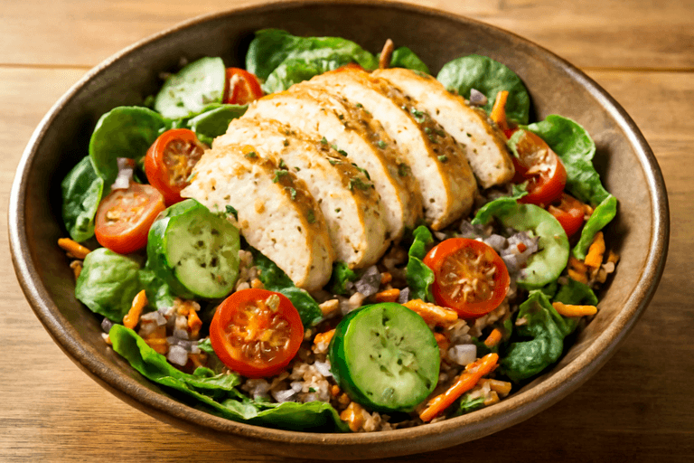 Ensalada Clásica de Pollo Asado y Quinoa