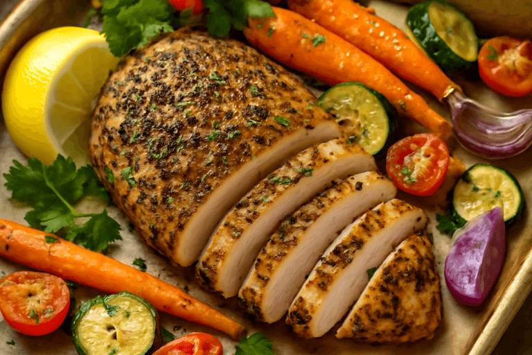 Herb-Crusted Chicken with Roasted Vegetables