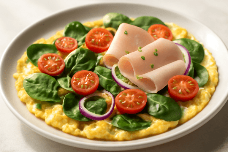 Proteinrik klassisk frukostomelett