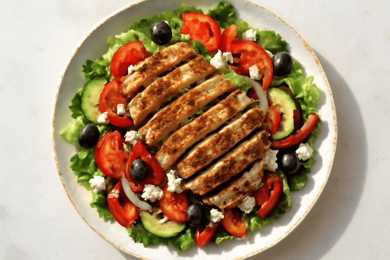 Salade Poulet Légère à la Méditerranéenne