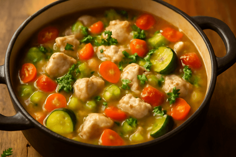 Lätt kycklinggryta med grönsaker