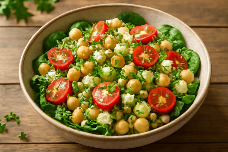Ensalada Proteica de Garbanzos y Quinoa