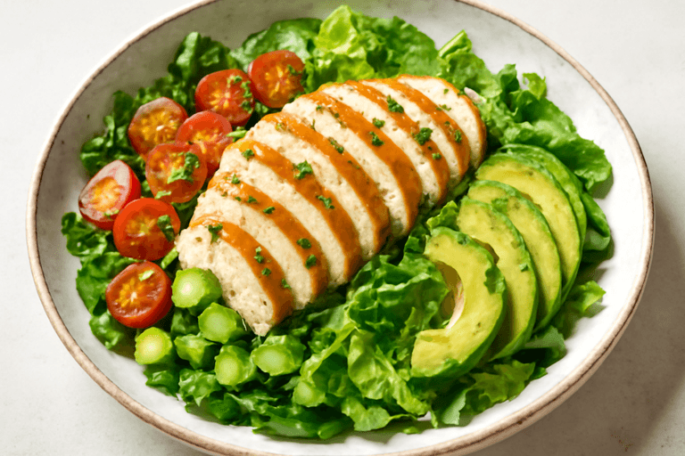 Klassisk kycklingsallad med citron och örter