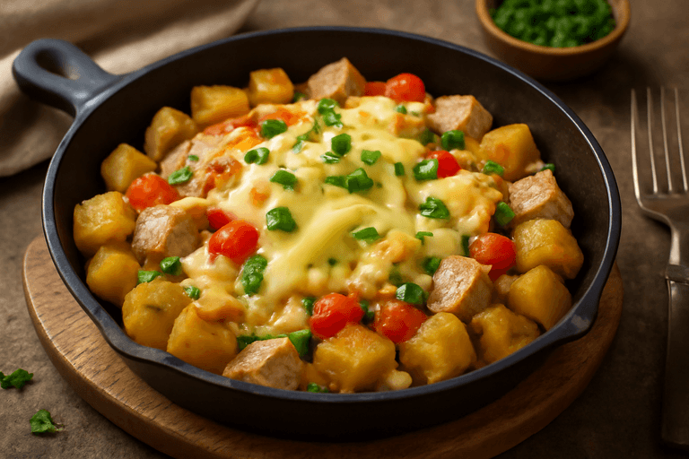 Power-Frühstücks-Proteinpfanne