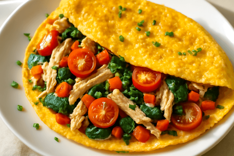 Klassisk proteinrik frukostomelett