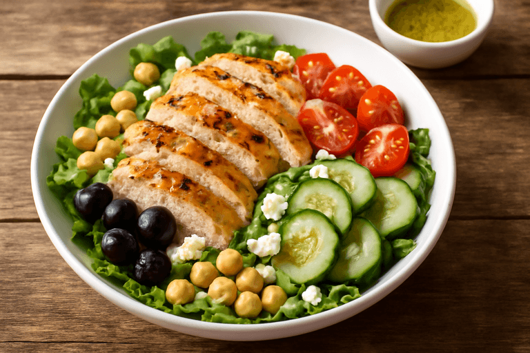 Ensalada de Pollo Mediterránea Ligera