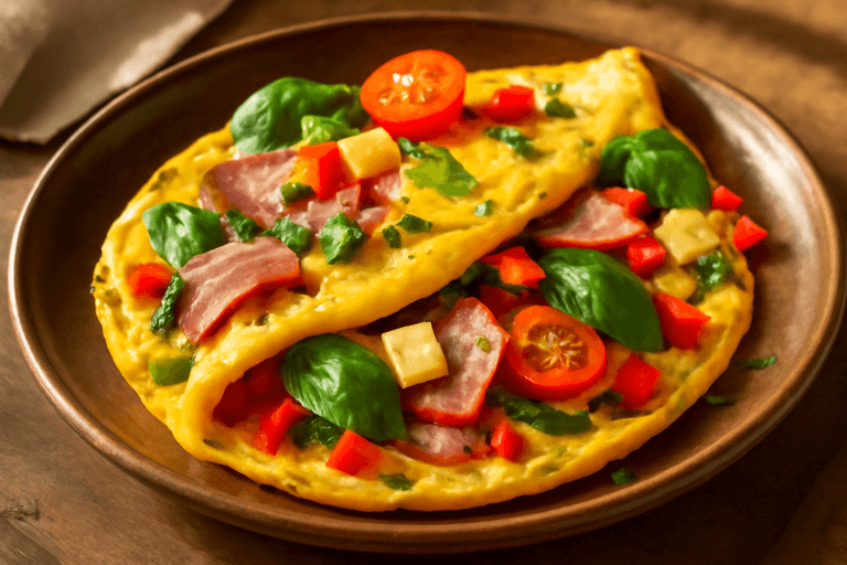 Herzhaftes Protein-Frühstücks-Omelett