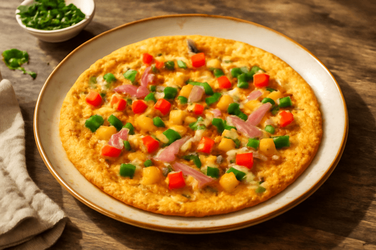 Proteinreiches Frühstücks-Omelett mit Gemüse