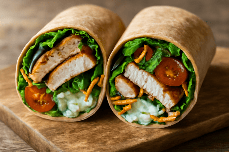 Leichter Puten-Gemüse-Wrap