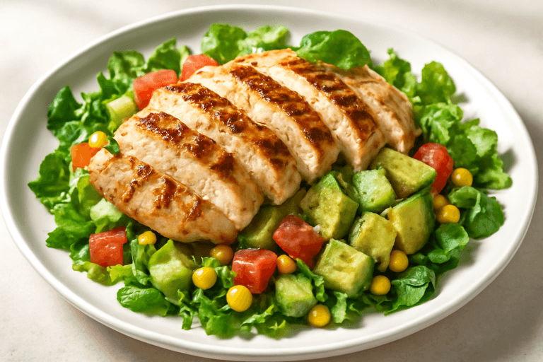 Lekka Sałatka z Kurczakiem i Awokado