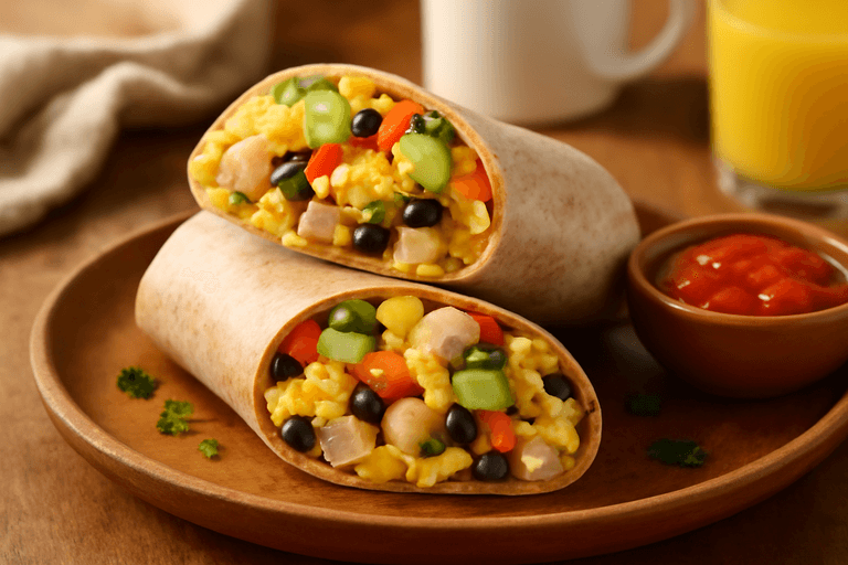 Protein-Power-Frühstücks-Burrito