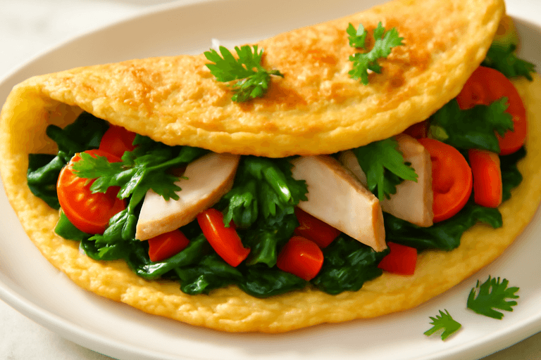 Proteinrik Grönsaksomelett för Hälsosam Start