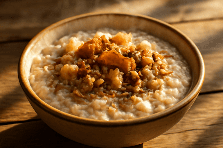 Proteinrik klassisk gröt med äpple och kanel