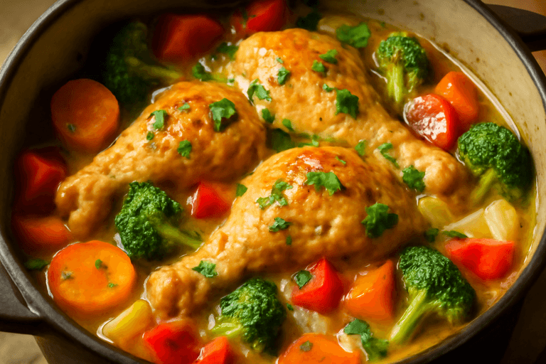 Lätt kycklinggryta med grönsaker