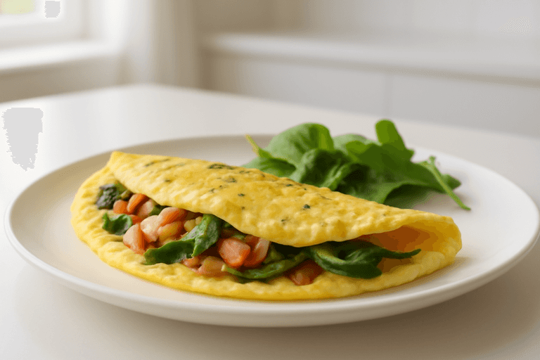 Omelet Sayur Rendah Kalori ala Klasik