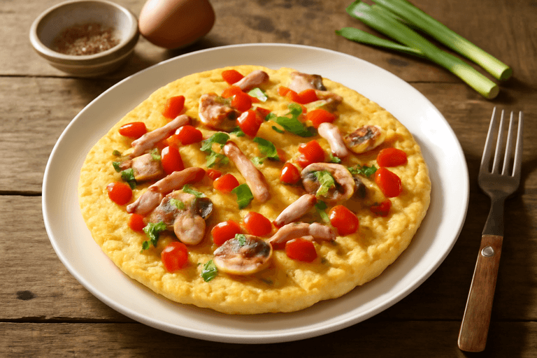 Klassisches Protein-Frühstücks-Omelett