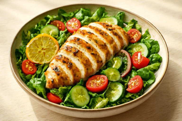 Grilled Lemon-Herb Chicken Salad