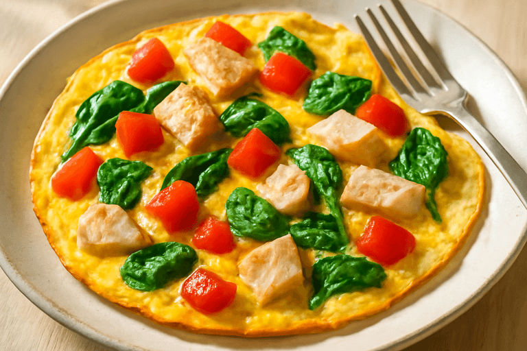 Omelette Energético de Verduras y Pavo