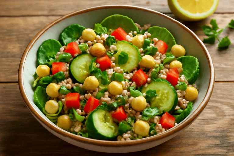 Ensalada Proteica de Quinoa y Garbanzos