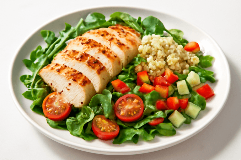 Salată Sățioasă cu Piept de Pui și Quinoa