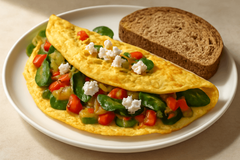 Ελληνική Ομελέτα με Λαχανικά και Φέτα