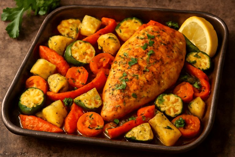 Κοτόπουλο με Λαχανικά στον Φούρνο – Κλασική & Υγιεινή Επιλογή