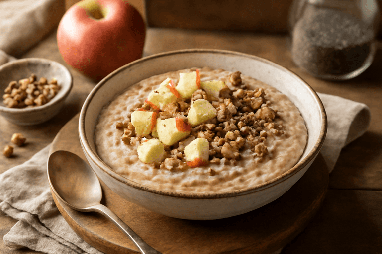 Lekka Owsianka z Jabłkiem i Cynamonem