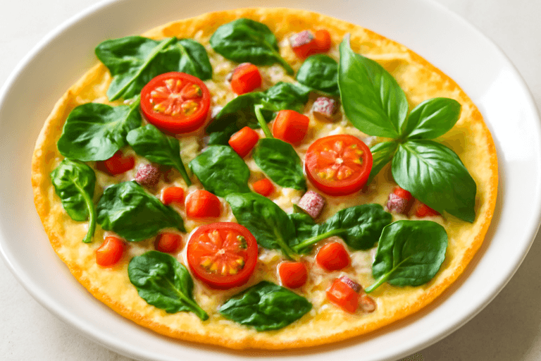 Proteinrik grönsaksomelett till frukost