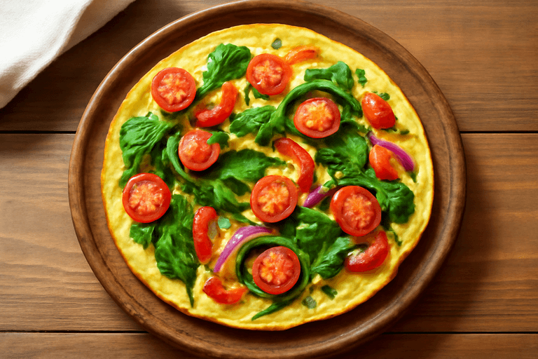 Omelette protéinée aux légumes de saison