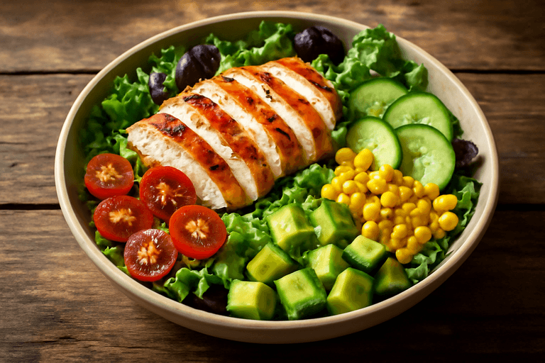 Ensalada de Pollo Clásica y Nutritiva