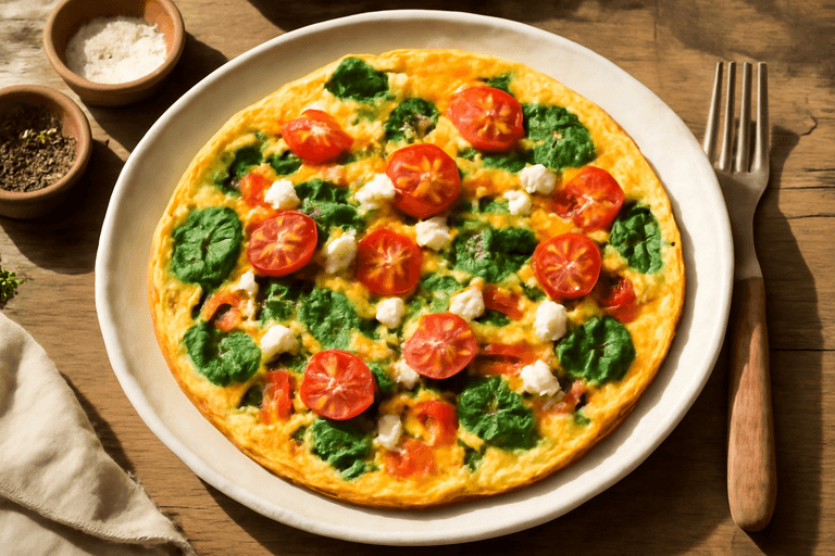 Proteinreiches Gemüse-Omelett