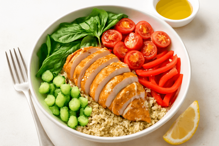 Lean Grilled Chicken & Quinoa Power Bowl