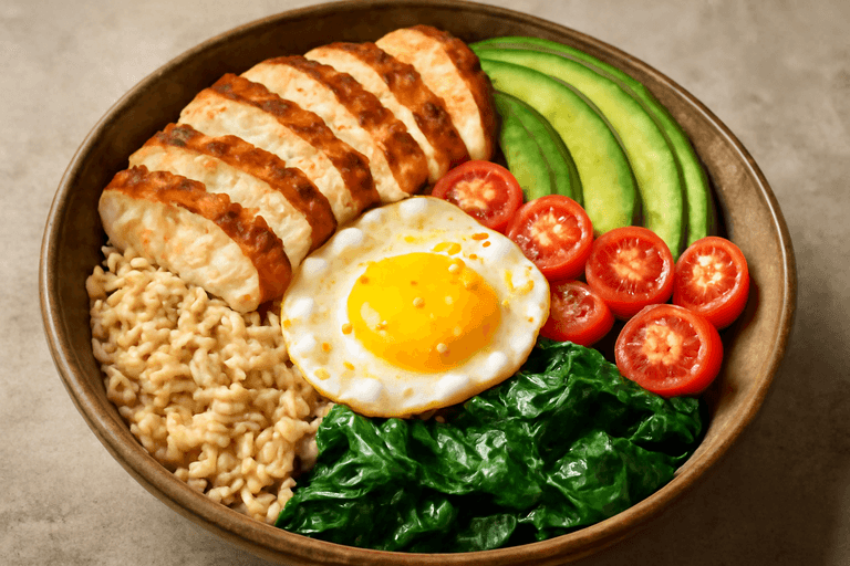 Power Bowl Classico con Pollo Grigliato e Riso Integrale